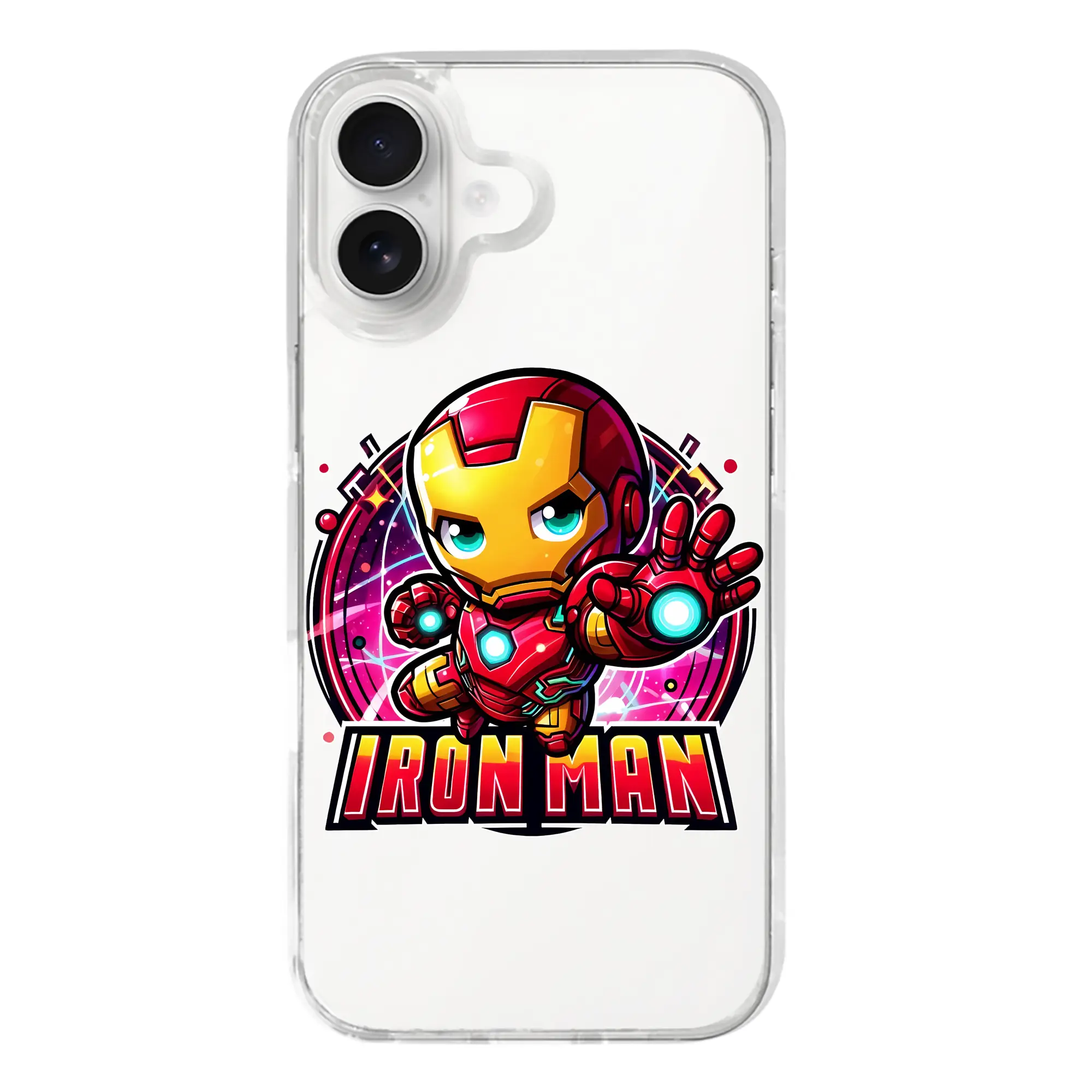 アベンジャーズ (Avenjāzu) グッズ アイアンマン（Iron Man） - iPhone 17シリーズ 透明スマホケース – 薄型・耐衝撃・精密フィット保護カバー